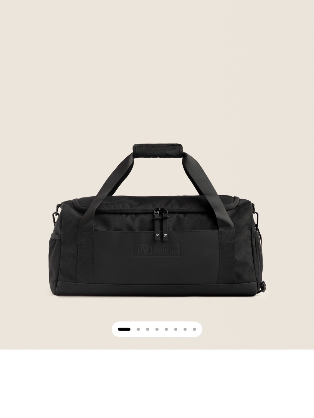 Gymshark Black Duffel with Top Carry Handles